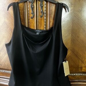 NWT - Halogen Women's Tank in Rich Black - Size XL